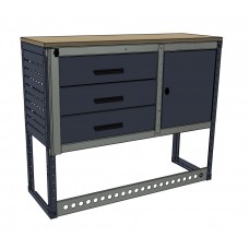 Van Workbench / 3 Drawer / 1 Cabinet Unit 1025h x 1250w